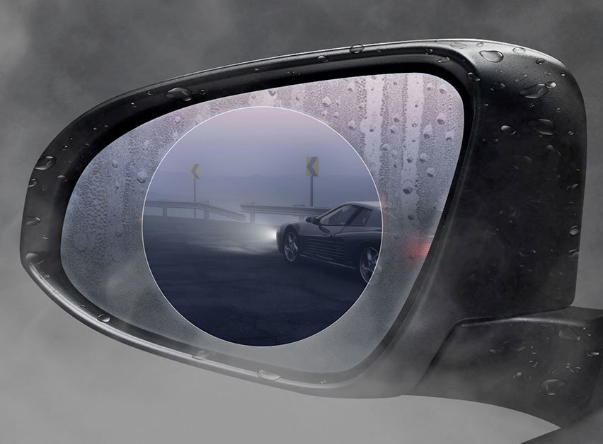Olixar Regenfeste Nano-Schutzfolie für die Außenspiegel am Auto - 2 