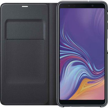 Official Samsung Galaxy A7 2018 Wallet Cover Case - Black