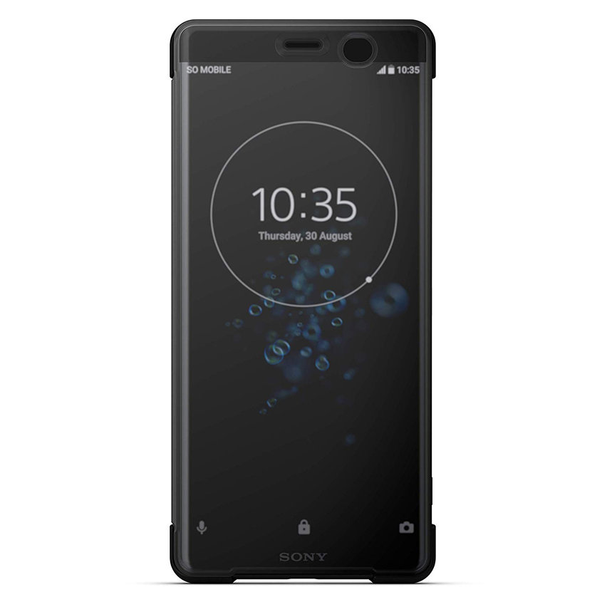 Official Sony Xperia XZ3 SCTH70 Style Cover Touch Case - Black