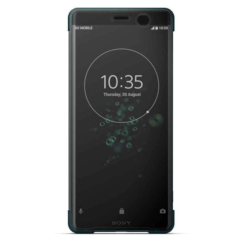 Official Sony Xperia XZ3 SCTH70 Style Cover Touch Case - Green