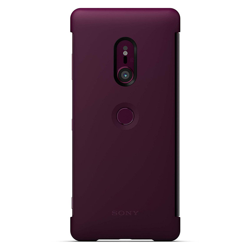 Official Sony Xperia XZ3 SCTH70 Style Cover Touch Case - Bordeaux Red