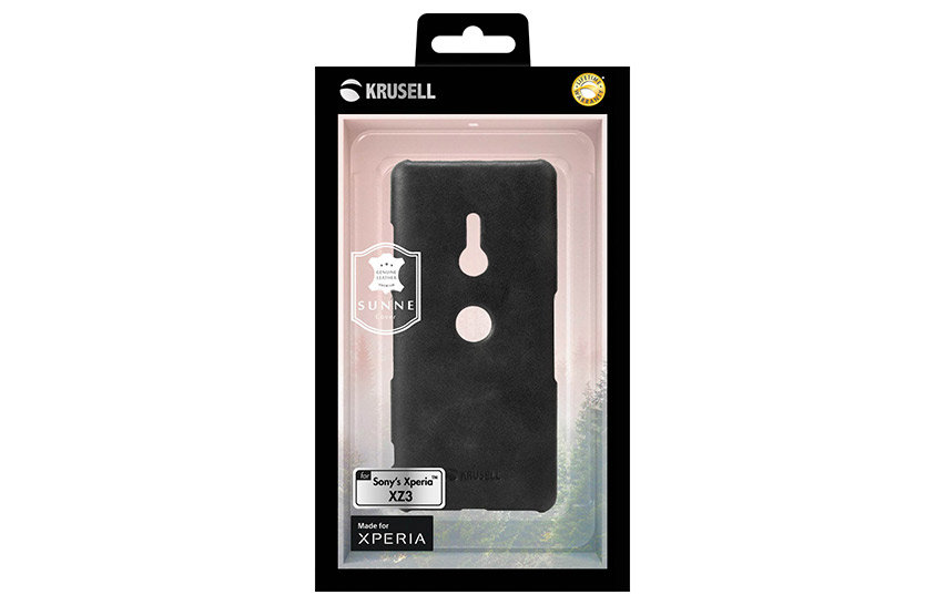Krusell Sunne Sony Xperia XZ3 Leather Case - Black