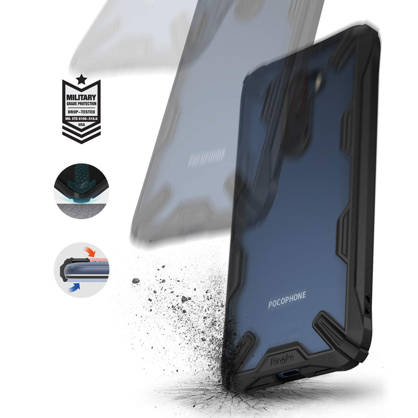 Rearth Ringke Fusion X Xiaomi Pocophone F1 Tough Case - Black