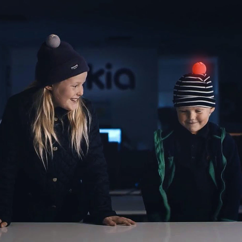 Funky Bright Glowball Hat Pom Pom