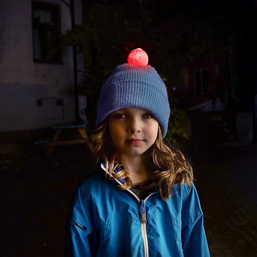 Funky Bright Glowball Hat Pom Pom