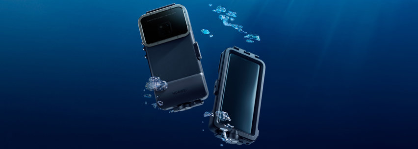Offizielle Huawei Mate 20 Pro Wasserdichte Schnorchel Hülle - Blau