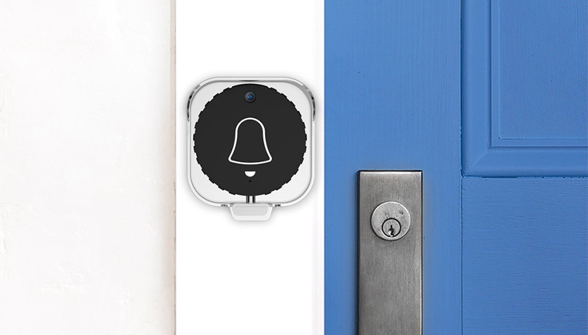 Eule Video Doorbell Wireless Smart Front Door Camera  - Black / White
