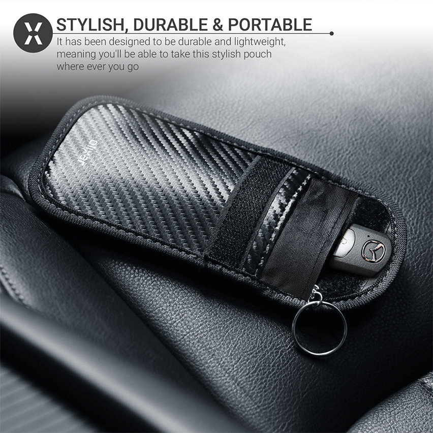 Olixar RFID Car Key Signal Blocking Pouch - Carbon Fibre