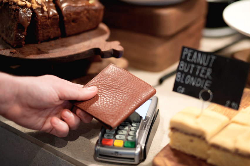 Leather-Style RFID Blocking Card Holder & Wallet - Black