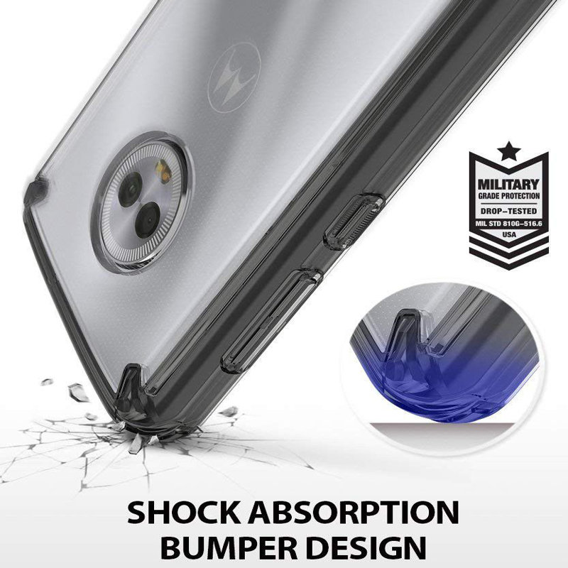 Rearth Ringke Fusion Motorola Moto G6 Case - Smoke Black