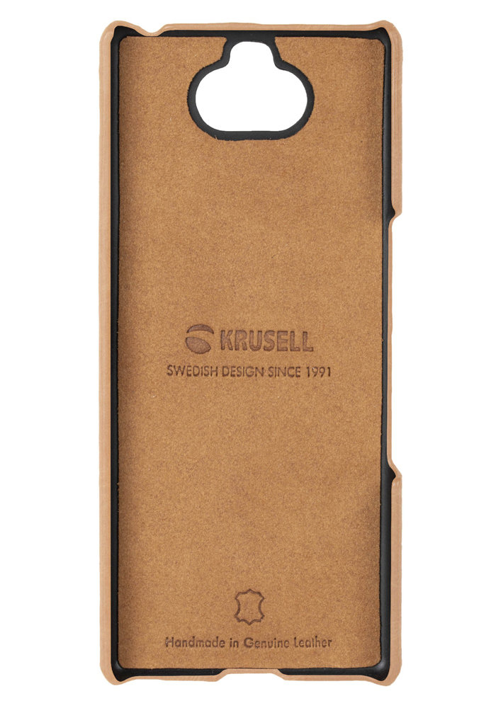 Krusell Sunne Sony Xperia 10 Vintage Leather Cover Case - Nude