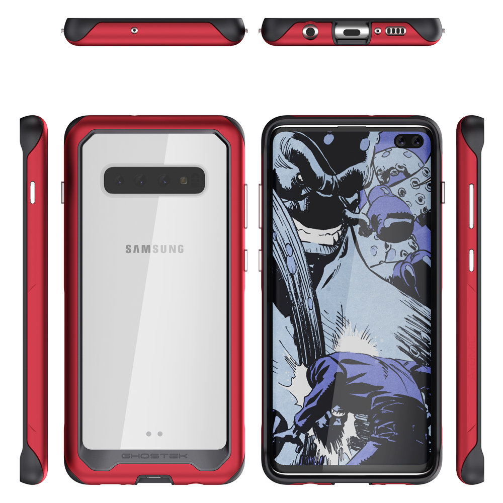 Coque Samsung Galaxy S10 Plus Ghostek Atomic Slim 2 – Robuste – Rouge