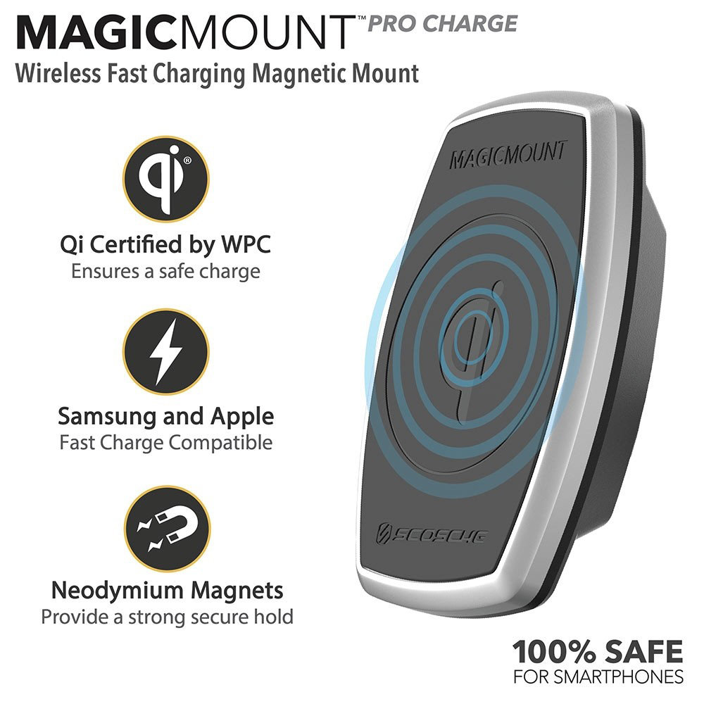 Cargador inalámbrico para casa / oficina Scosche Magicmount Pro- 5-10W