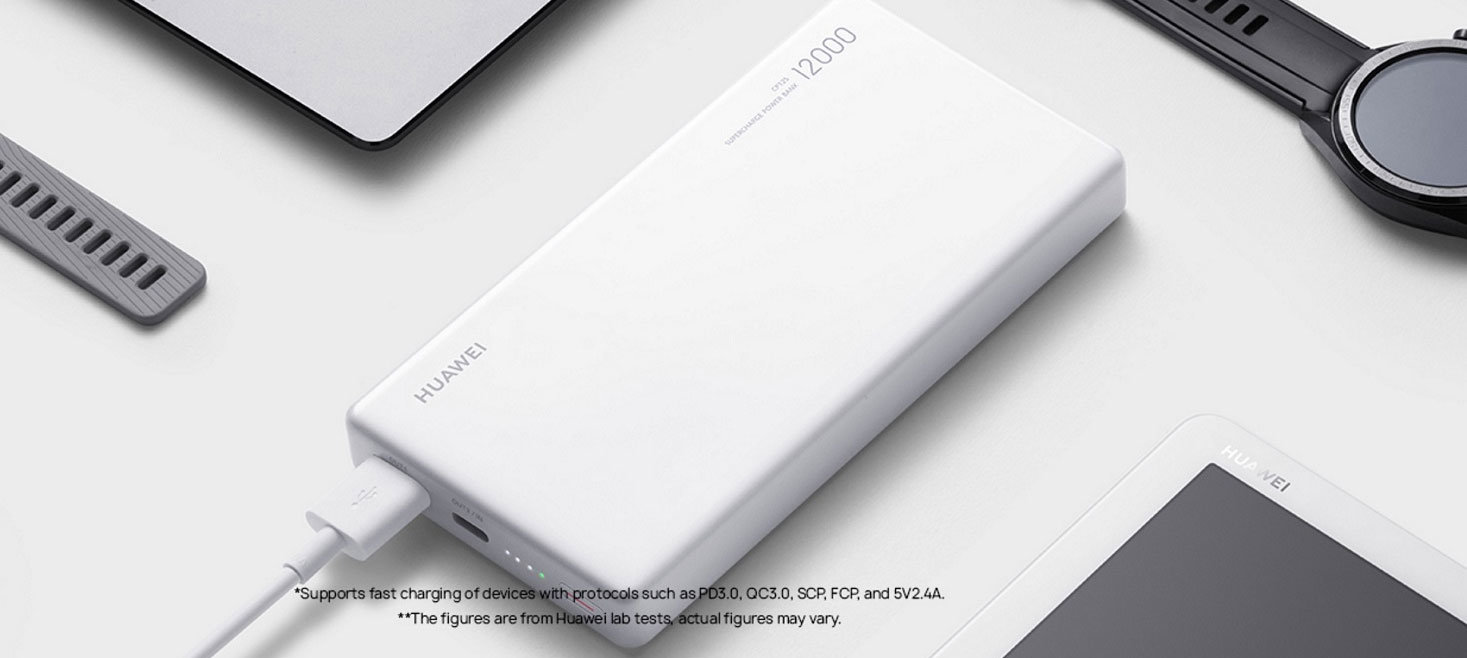 Official Huawei 12000 mAh SuperCharge Power Bank 40W - Blue