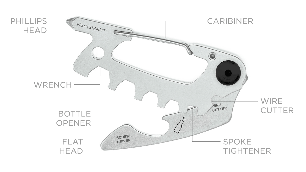 KeySmart Alltul Multitool Animal Series Stainless Steel - Raptor