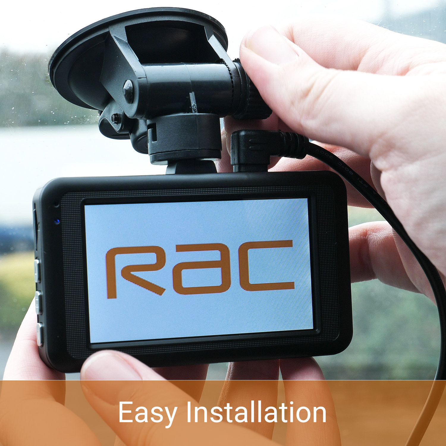 RAC R3000 Premium 1080p HD Dash Cam - Sort