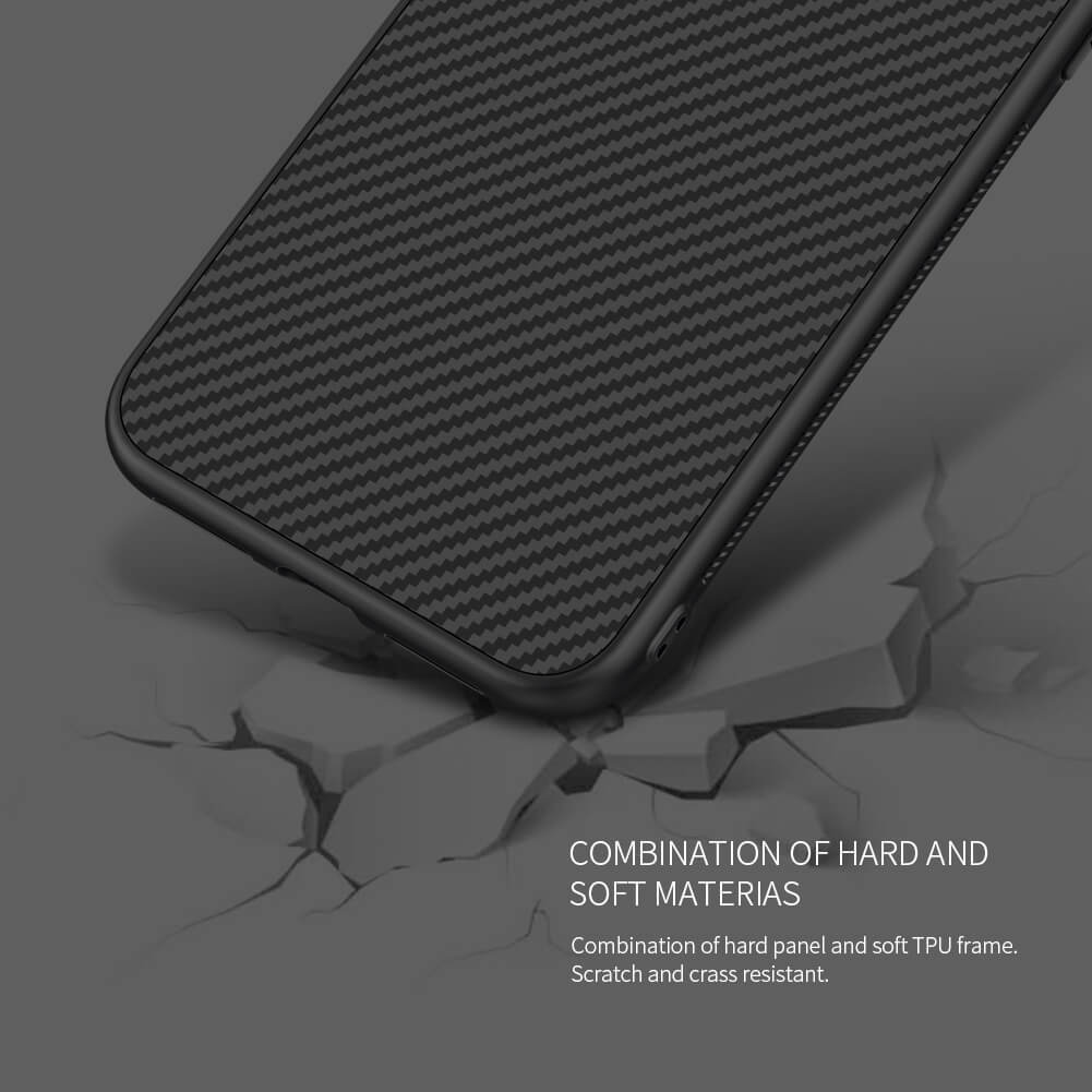 Nillkin Synthetic Fibre Series iPhone 11 Tough Cover Case - Black