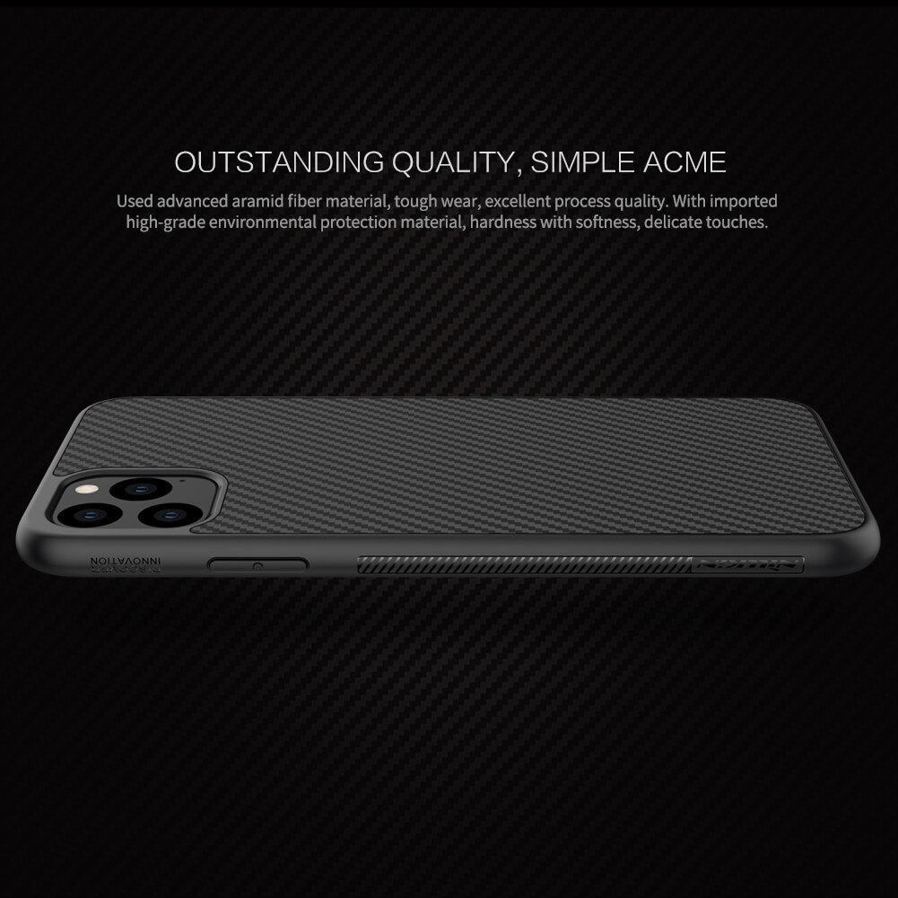 Nillkin Synthetic Fibre Series iPhone 11 Pro Tough Cover Case - Black