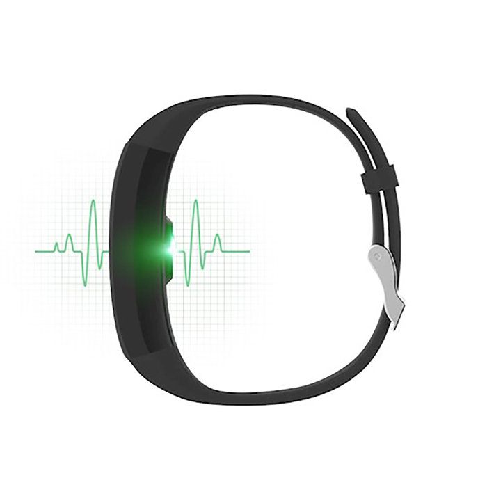 Forever Fitness Tracker and Heart Rate Monitor Bracelet  - Black