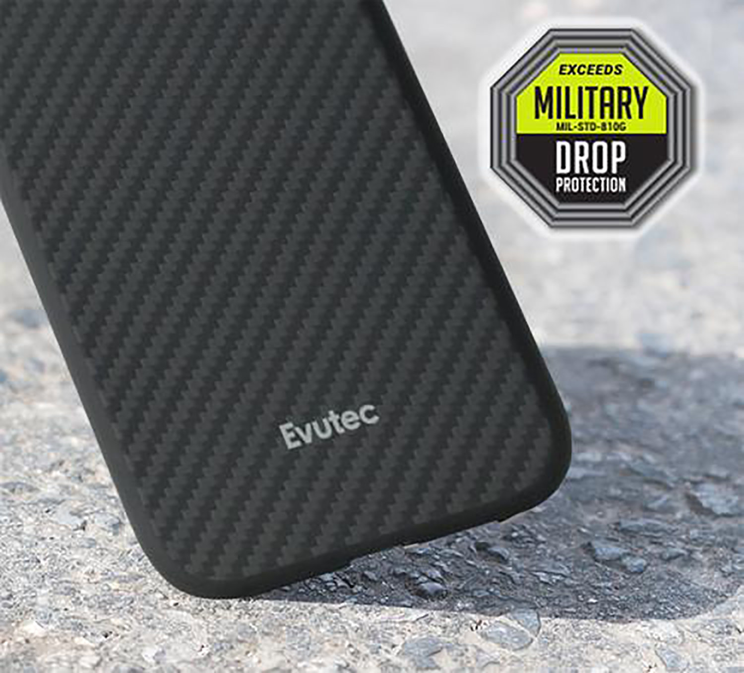 Evutec Karbon iPhone 11 Cover Case & Magnetic Car Vent Mount - Black