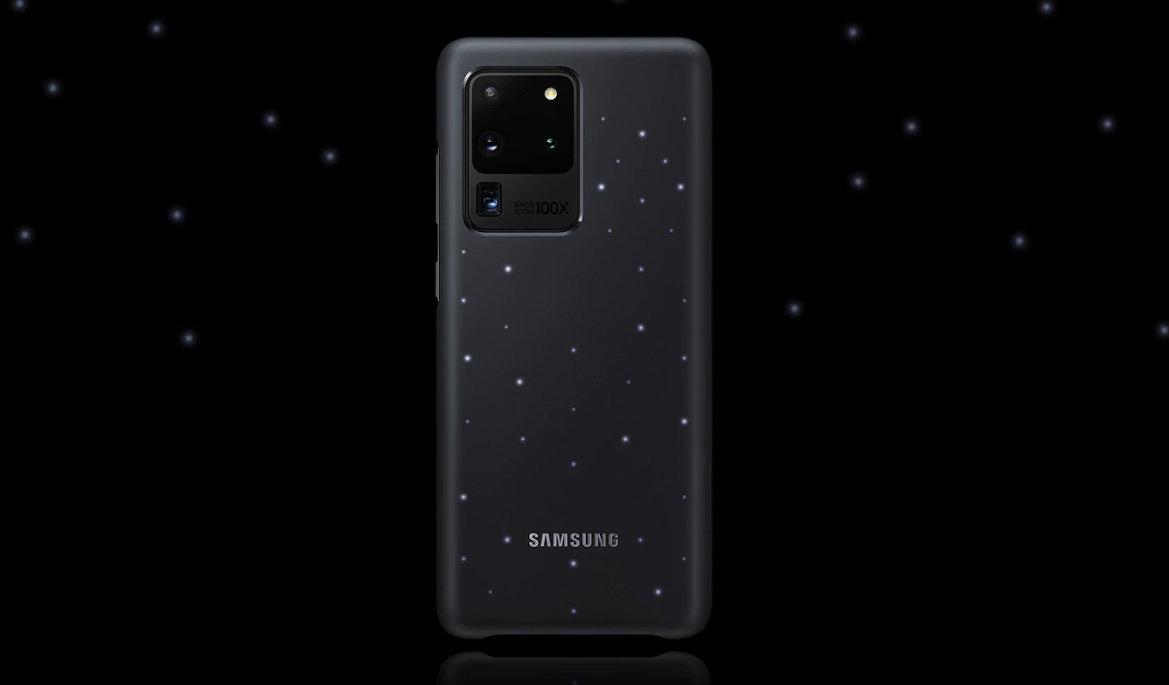 Offizielle Samsung Galaxy S20 Ultra-LED-Abdeckung Tasche - Schwarz