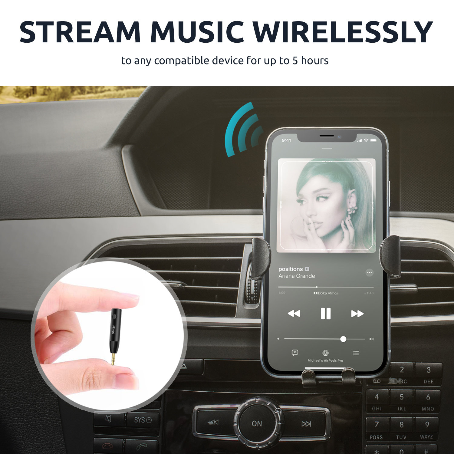 Olixar Car Aux Bluetooth Adapter: Add Wireless Connectivity To