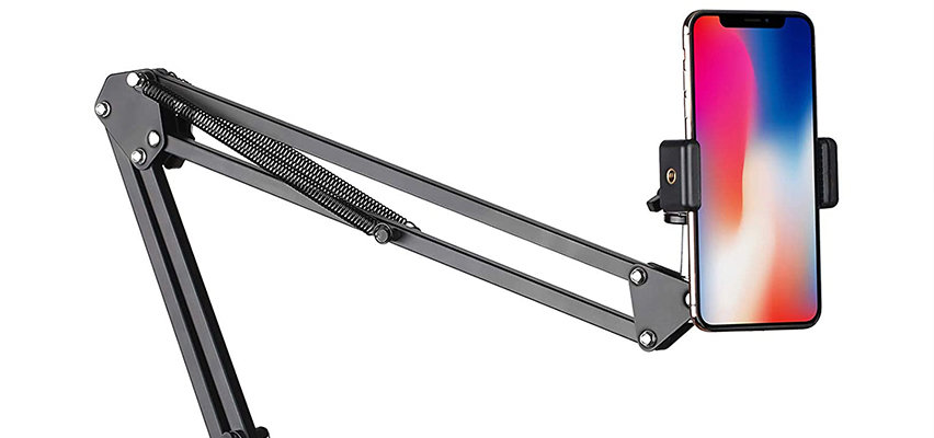 Olixar Lazy Arm Universal Camera & Smartphone 70cm Desk Clamp - Black