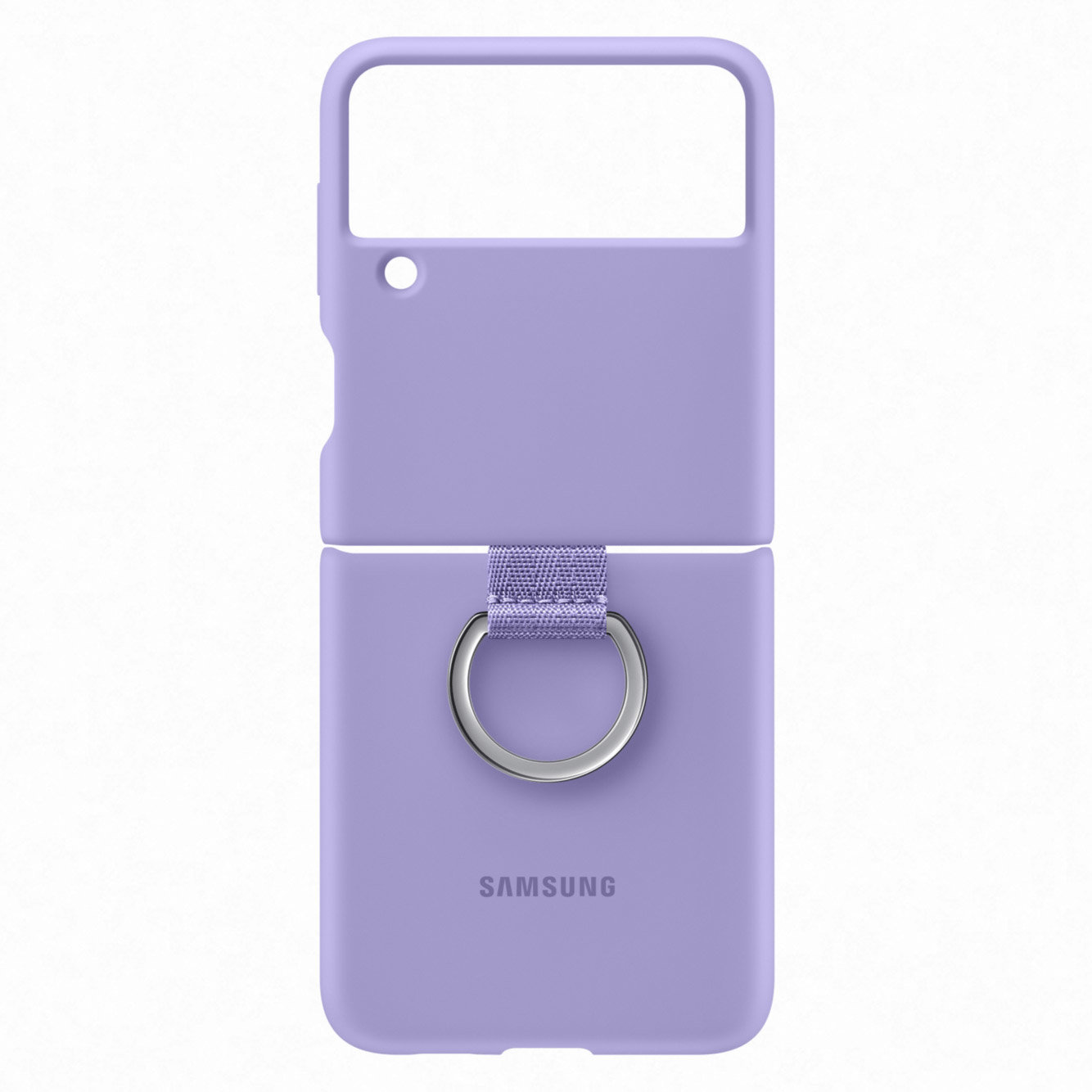 FODDOM Samsung Galaxy Z Flip 3 Case with Ring (Color: Purple)