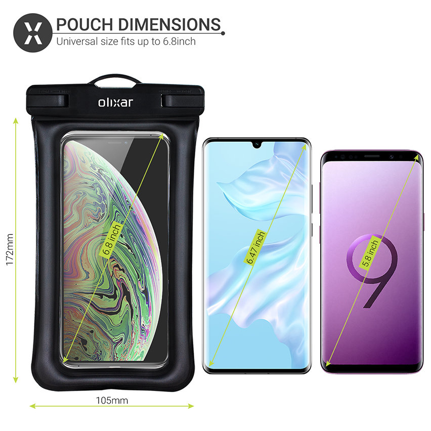 Takfox Double Space Waterproof Phone Pouch [2-Pack], Dual Large Cellphone  Dry Bag Case for Samsung Galaxy S23 Ultra S22 S21 A14 A13 A03S A54 iPhone  14