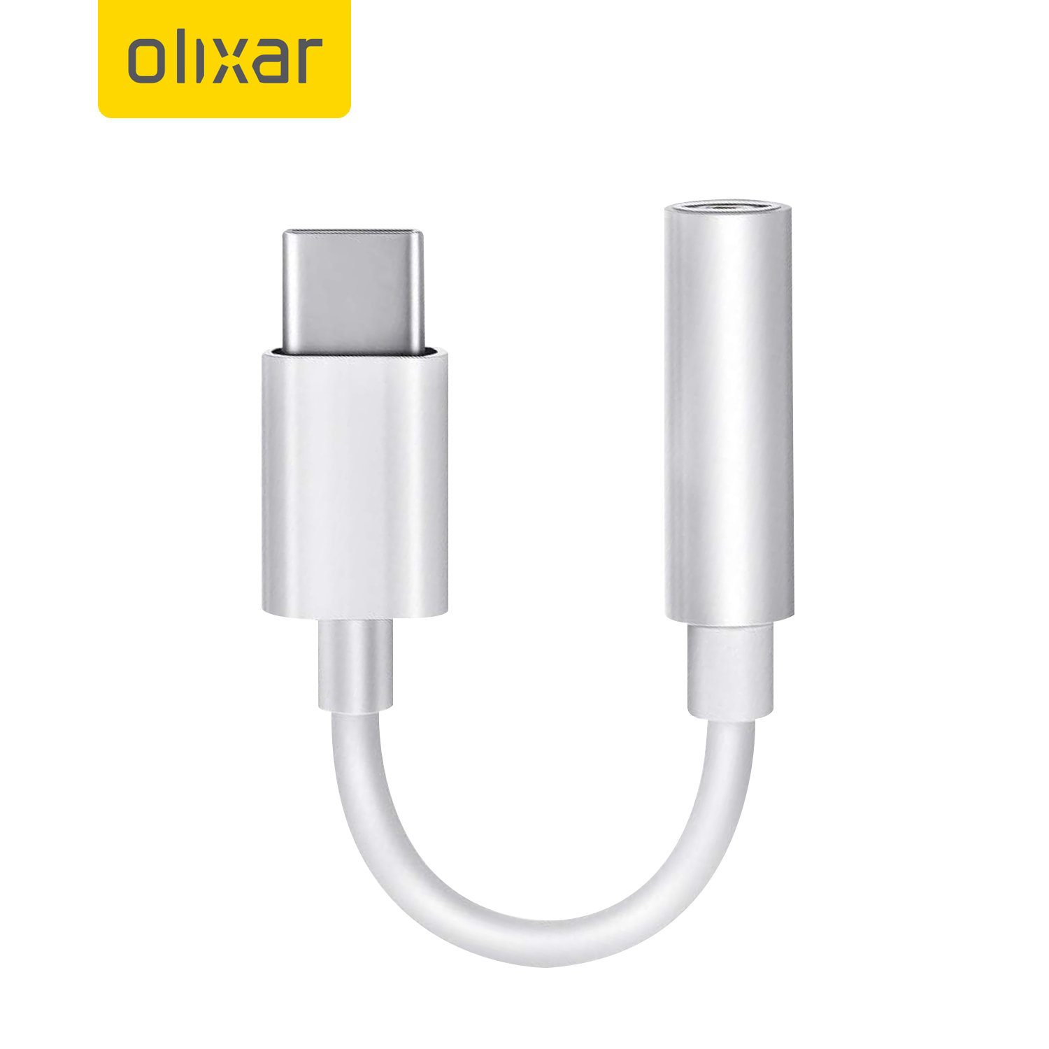 Olixar Google Pixel 6 USB C To 3.5mm Adapter White