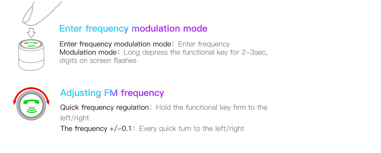 FM transmitter instructions