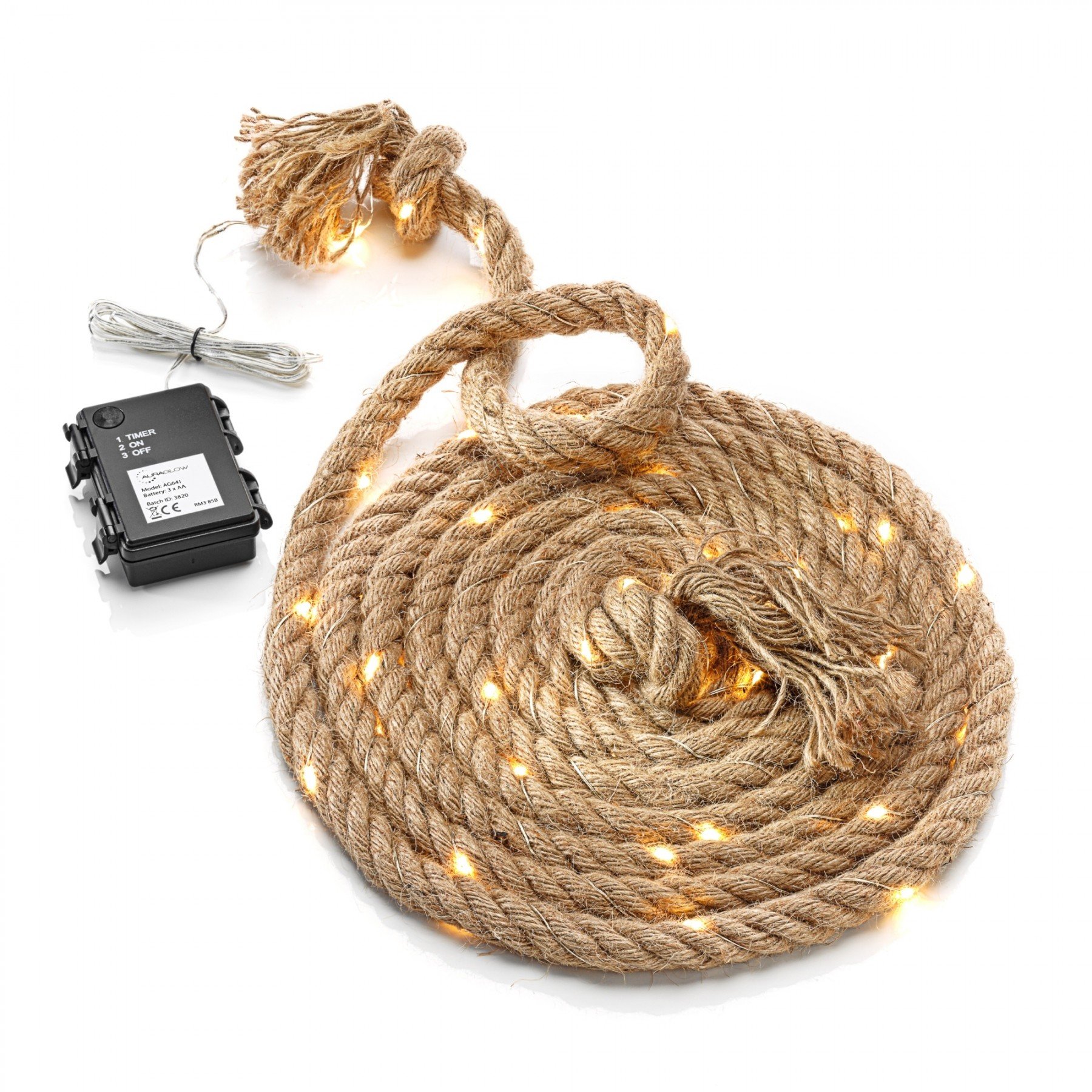 Battery operated outlet rope lights