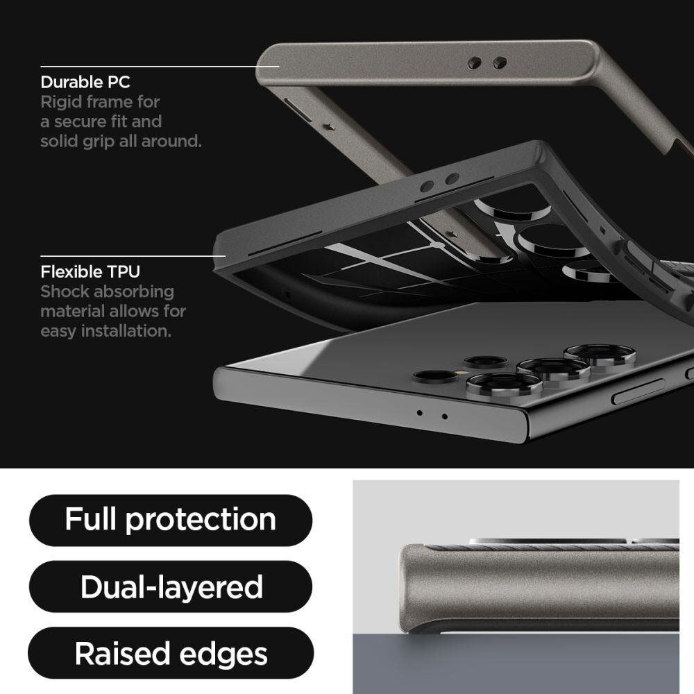 Spigen Neo Hybrid Designed for Galaxy S24 Ultra Case (2024) - Gunmetal