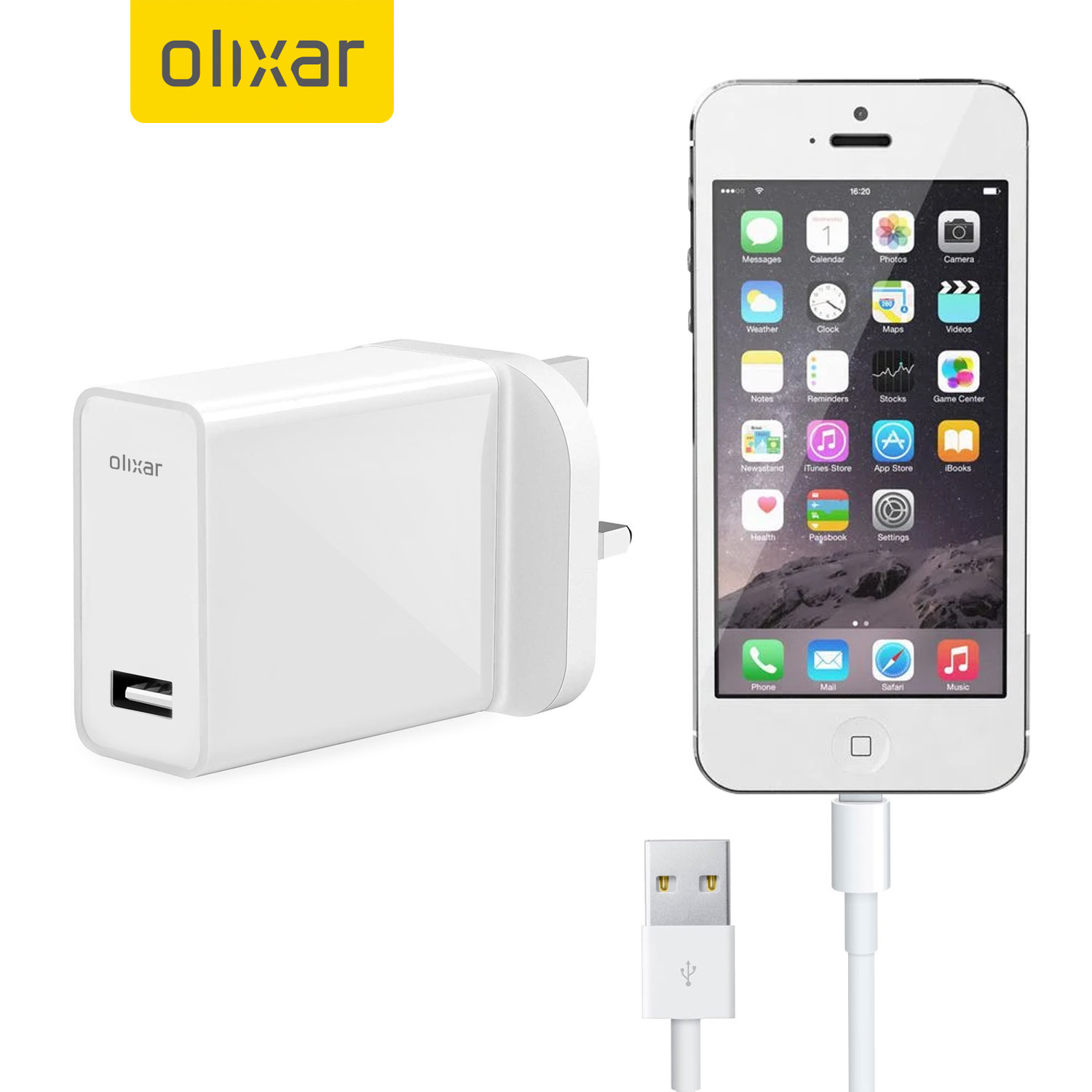 Olixar High Power iPhone 5 Wall Charger & 1m Cable