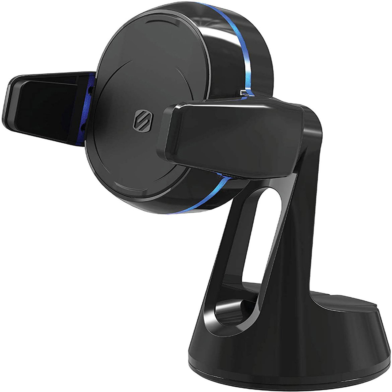 Scosche MagicGrip Wireless Charger Black Windscreen and Dash Car Mount