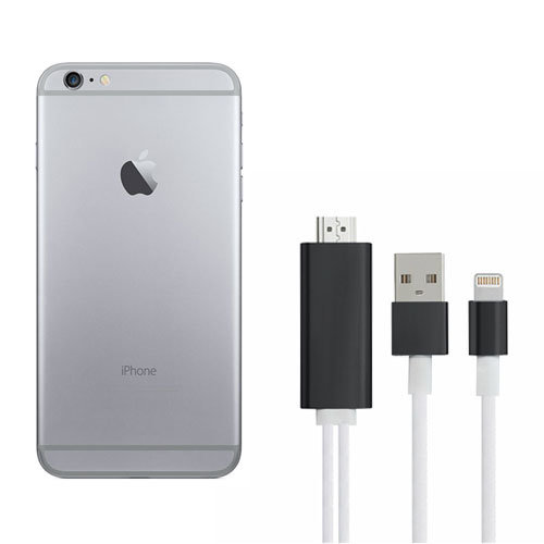 Aquarius 1080p PD HDMI Adapter with USB-A and Lightning Cables - For iPhone 6 Plus