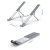 Ugreen Foldable & Adjustable Silver Laptop & Tablet Stand 8