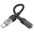 Hoco Black USB-C to 3.5mm Audio Jack Adapter 3