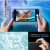 Spigen AquaShield Aqua Blue Universal Waterproof Phone Pouch with Lanyard 3