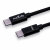 MaxLife 100W 2m Braided USB-C to C Charge & Sync Cable - Black 2