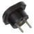 Portable UK to Euro Mains Travel Adapter Plug - Black 2