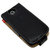 HTC Desire Alu Ledertasche Flip Design in schwarz 4