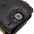 HTC Desire Alu Ledertasche Flip Design in schwarz 7
