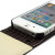 Alu-Leather Case voor iPhone 4S / 4 - Zwart 2