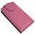 iPhone 4 Leather Flip Case - Pink 3
