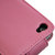 iPhone 4 Ledertasche im Flip Design in Pink 5