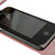 iPhone 4 Ledertasche im Flip Design in Pink 6