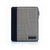 Belford Zip Folio For  iPad 4 / 3 / 2 - Pewter Basket Weave 2