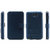 Housse Samsung Galaxy Note Zenus Prestige Carbon Diary - Bleue 2