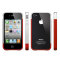 SGP iPhone 4 / 4S Case Linear EX Meteor Series - Rood / Zilver 3
